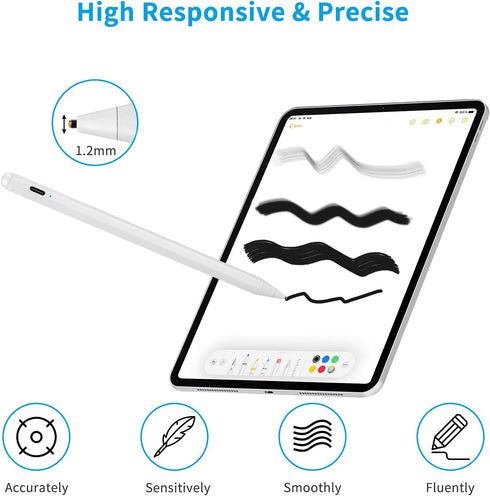 Stylus for iPhone X/11/12/13/14/15 Pro MaxPen, 1.5mm Fine Point Pencil Universal Compatible for iPhone/Device Pro/Samsung/Surface and More Touch S...